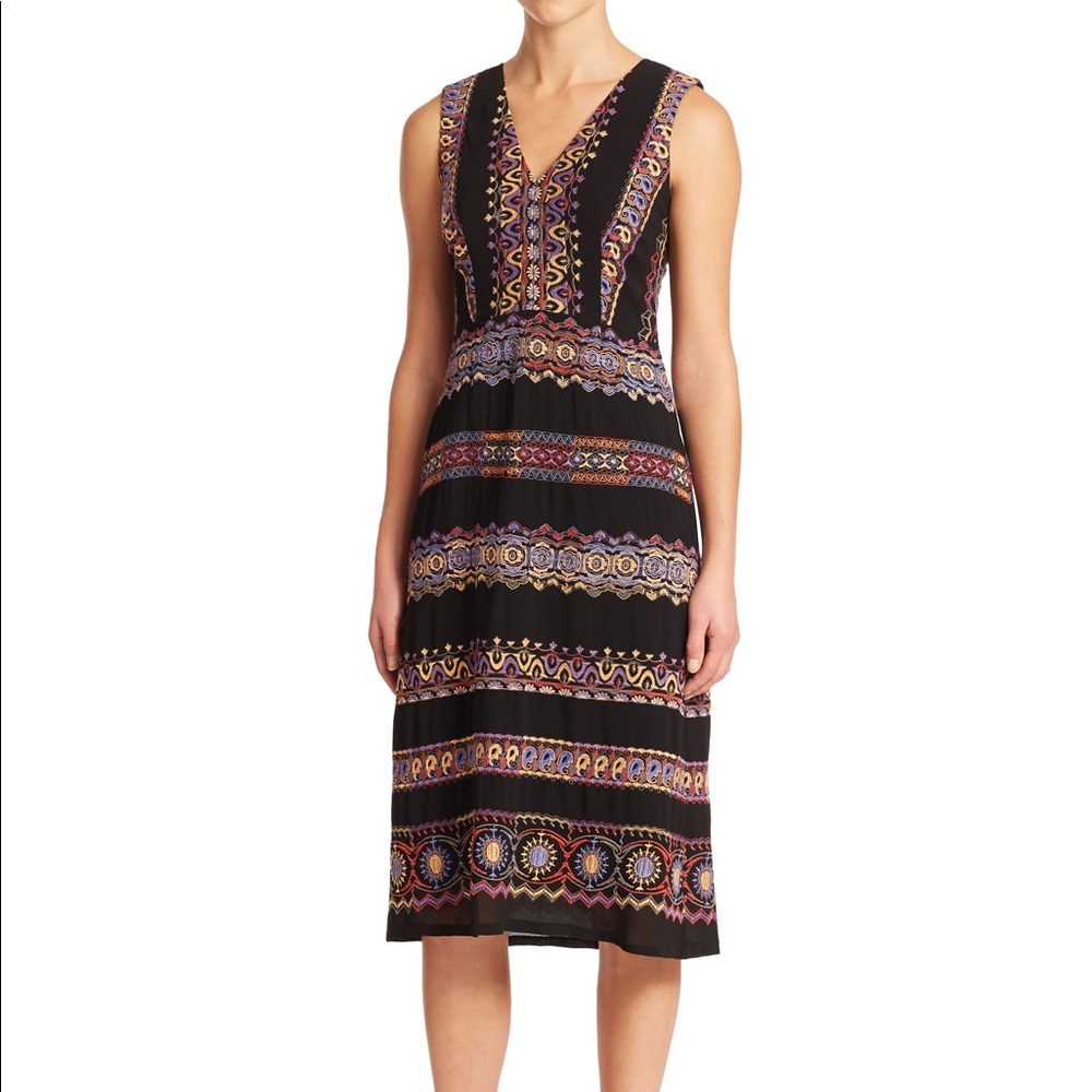Nanette lepore sleeveless mini paisley print dress